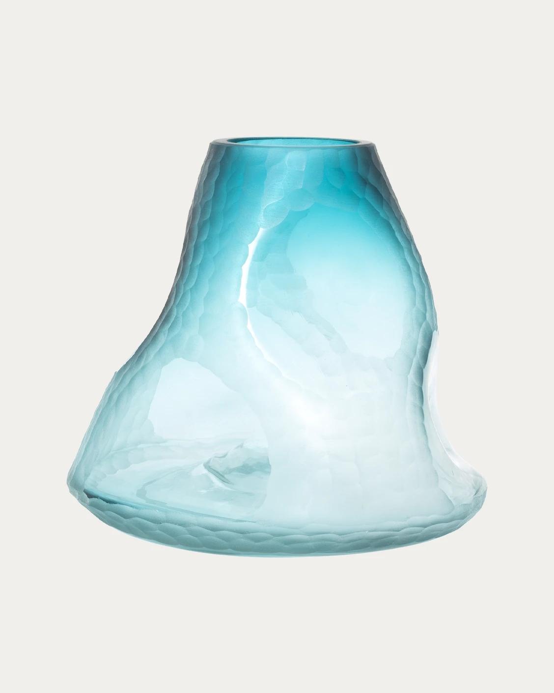 Tiffany Storms vases in turquoise, shown in a product front view as image 8
