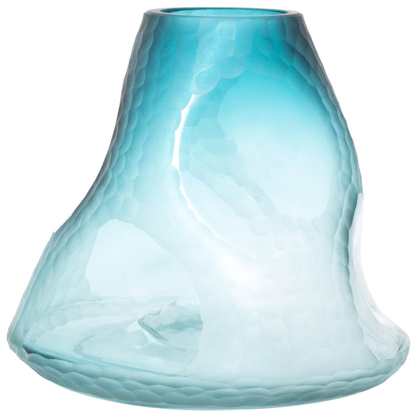 Tiffany Storms vases in turquoise, shown in a product front view as image 8