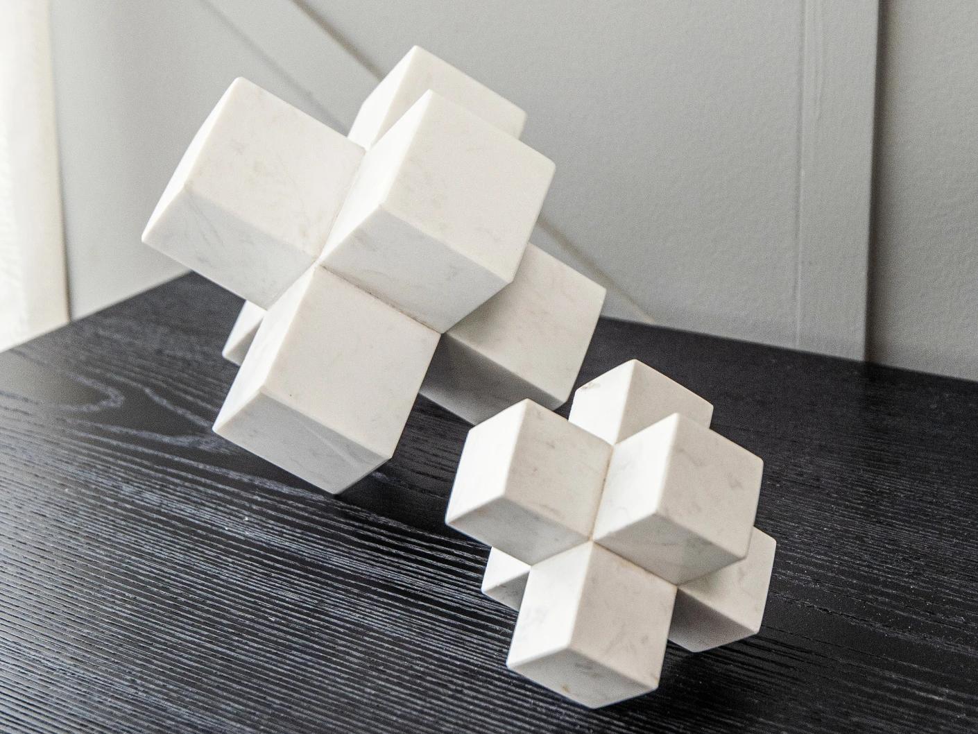 Turing Ellis statues and sculptures in white, shown in a lifestyle right view as image 2