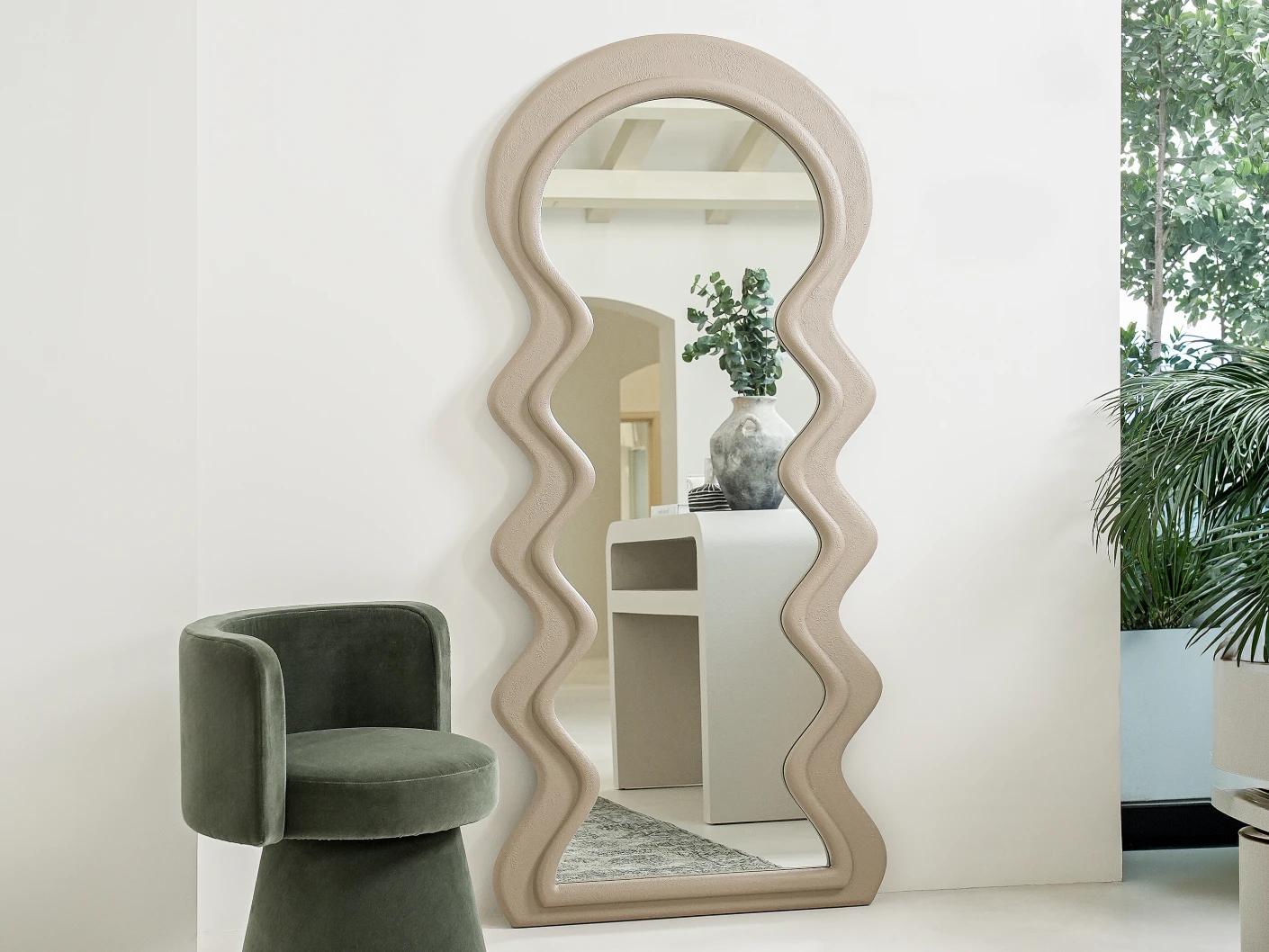 Vasta mirror, shown in a lifestyle front view as image 3