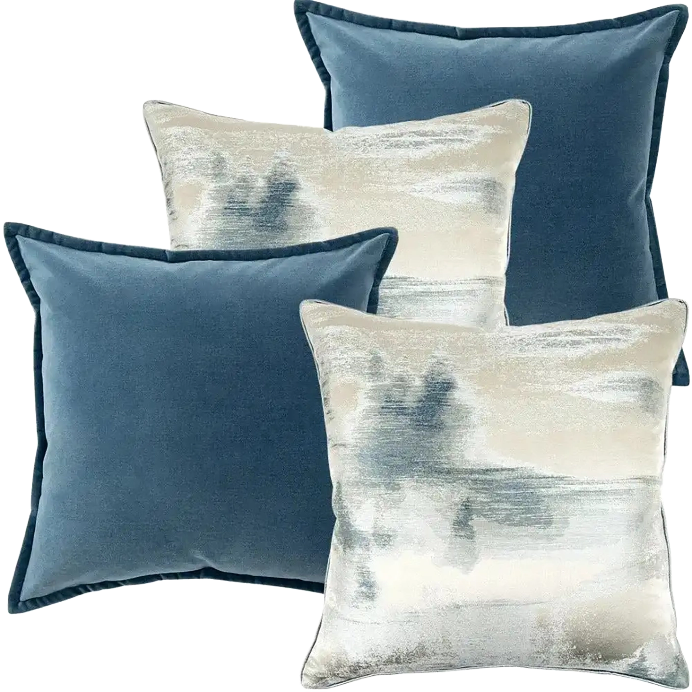 Francine Bundle bundle - indoor in blue and silver, shown in a product front view as image 1