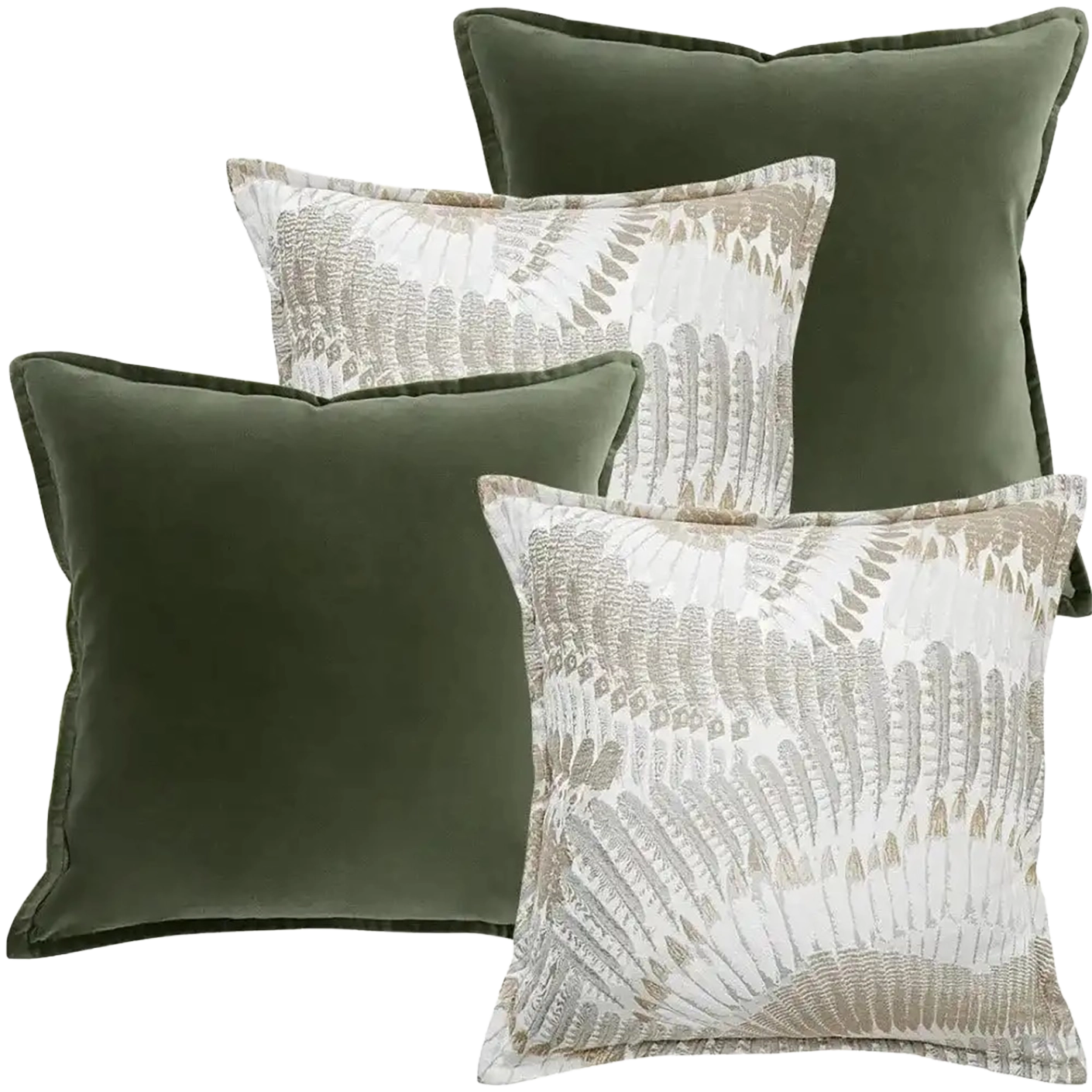 Grace Bundle bundle - indoor in green, brown and grey, shown in a product front view as image 1