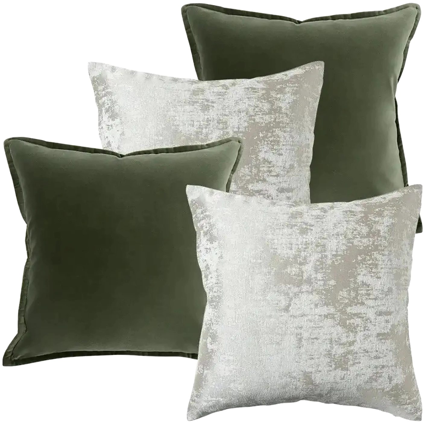 Jayce Bundle bundle - indoor in forest green, silver, grey and green, shown in a product front view as image 1