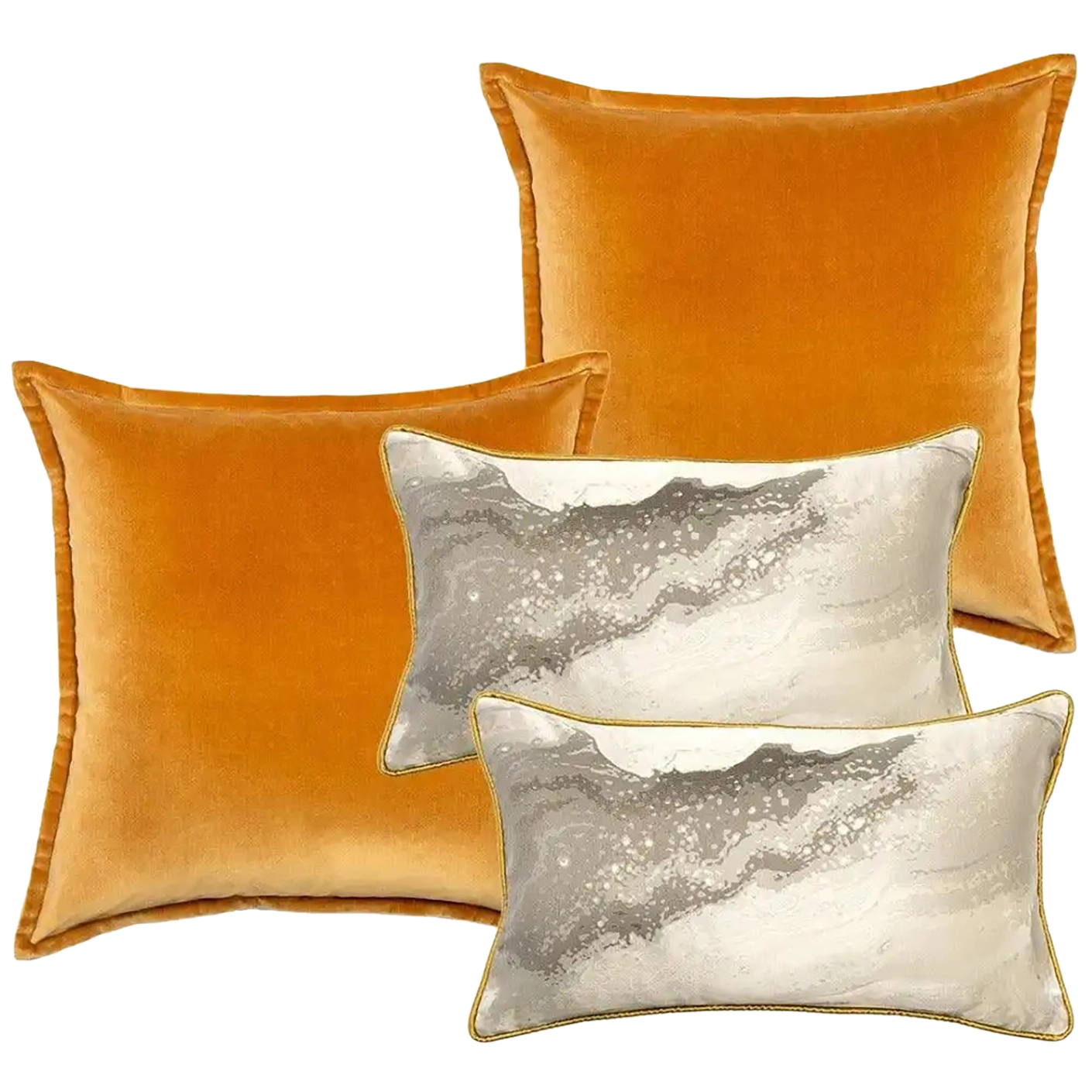 Johan Bundle bundle - indoor in orange, silver and yellow, shown in a product front view as image 1