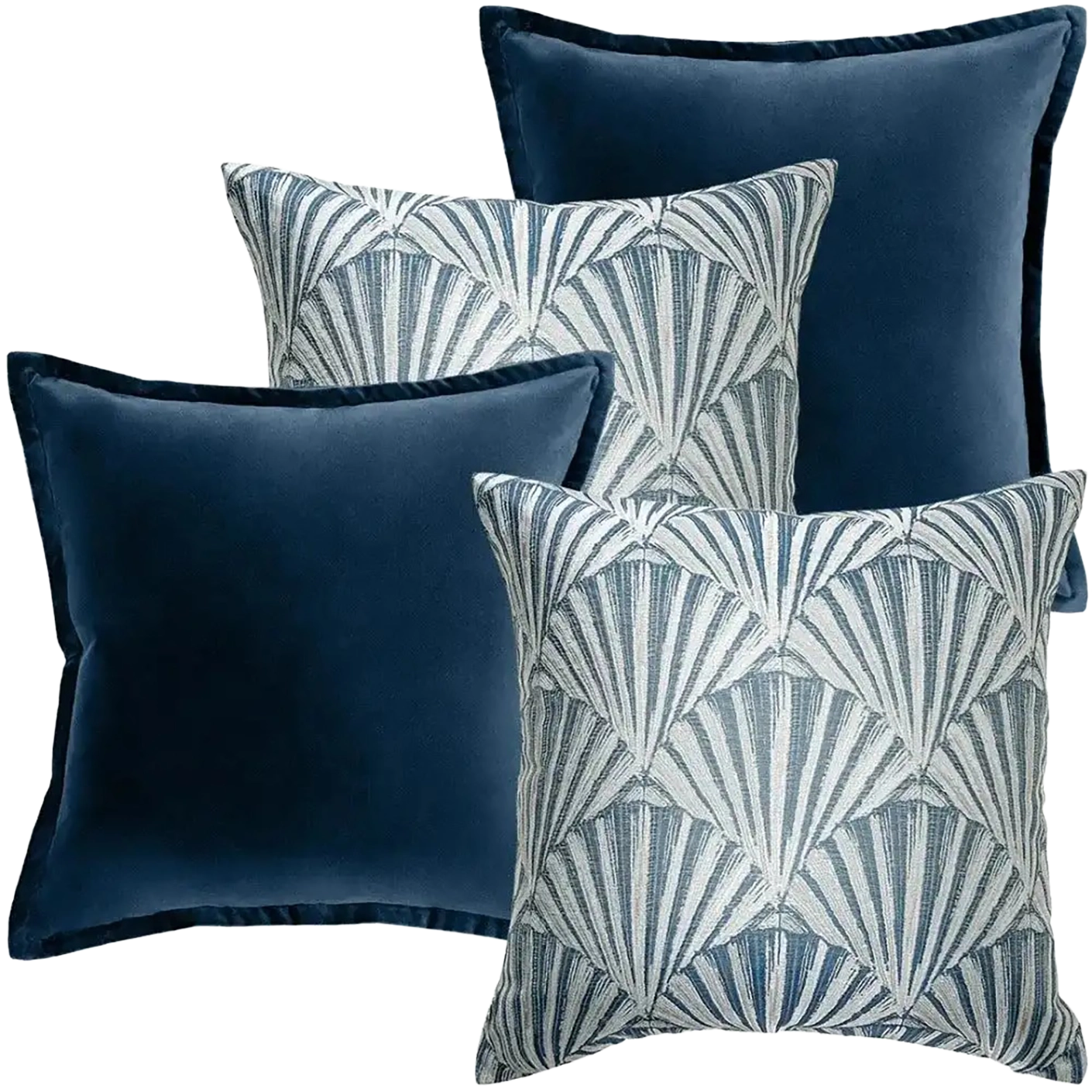 Dina Bundle bundle - indoor in royal blue, blue and silver, shown in a product front view as image 1