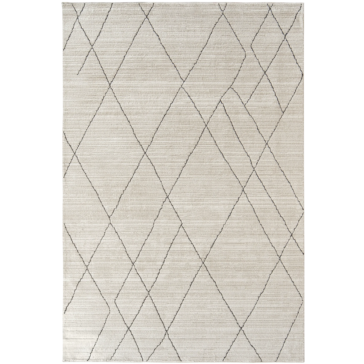 Zen Pearl carpets in charcoal and ivory, shown in a product top view as image 1